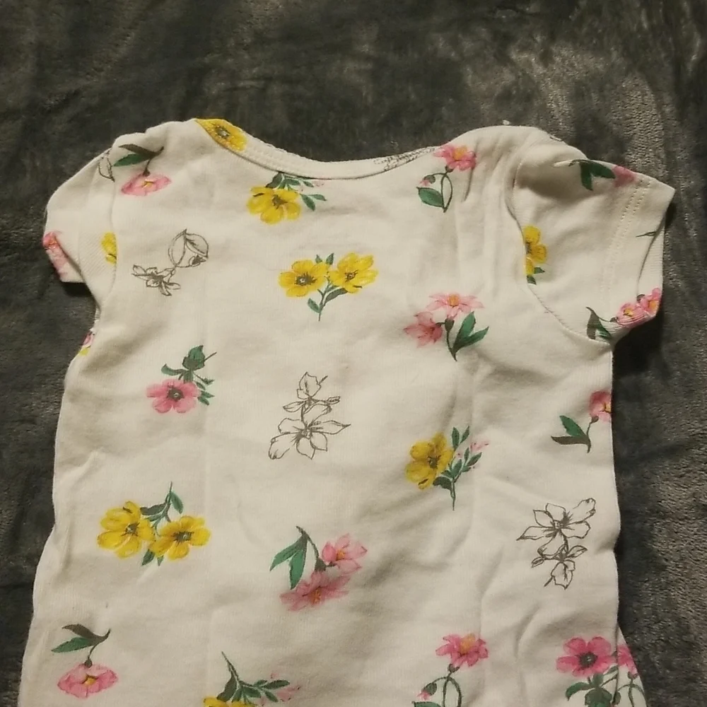 Carter's Baby Girl's Floral Onesie